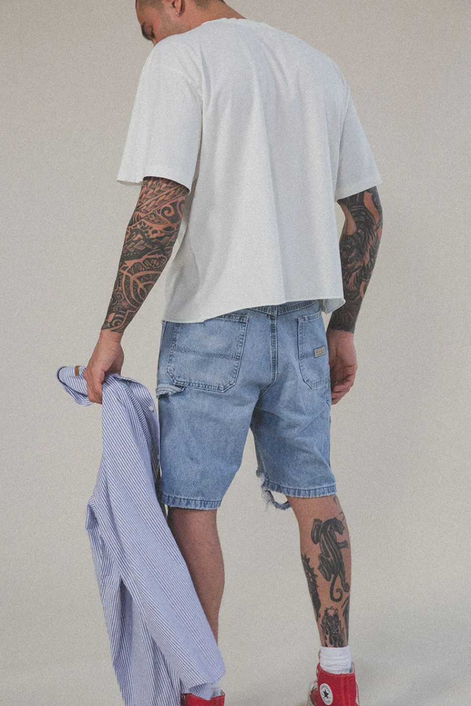 Elwood Clothing OVERSIZED CROP CORE TEE