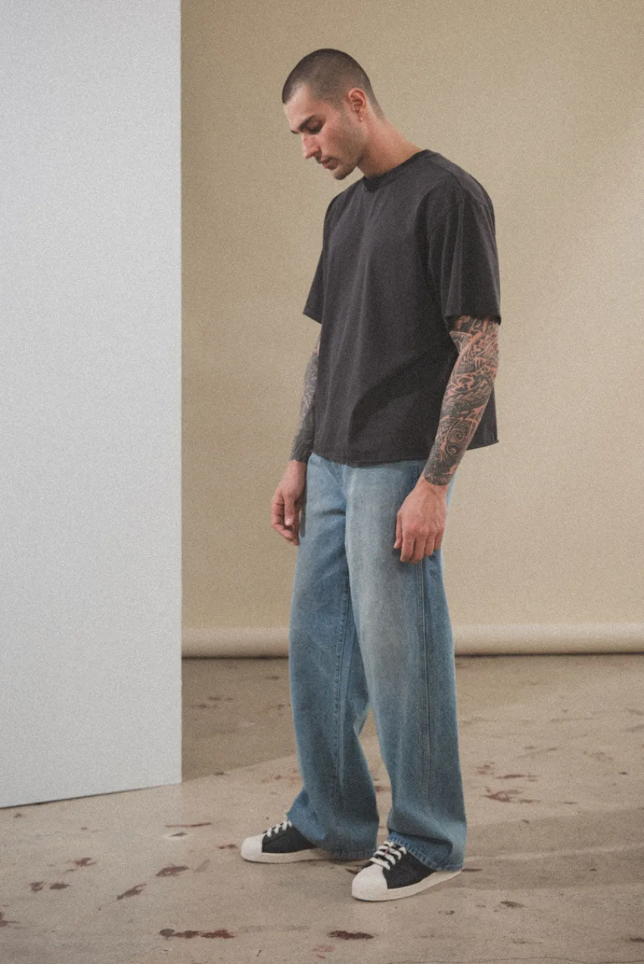 Elwood Clothing OVERSIZED CROP CORE TEE