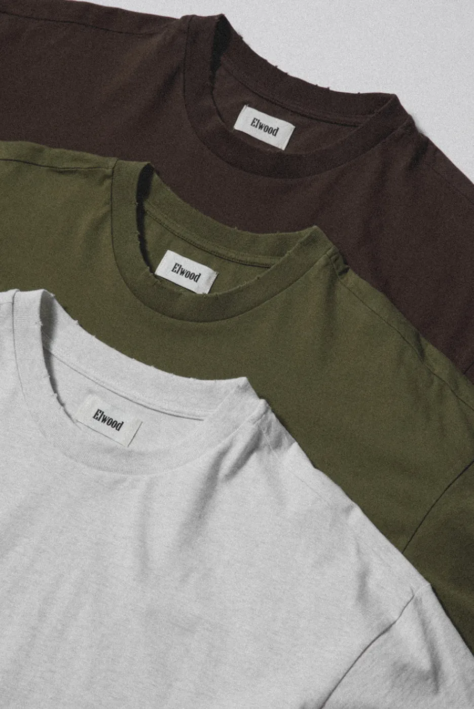 Elwood Clothing OVERSIZED CROP CORE TEE 3 PACK